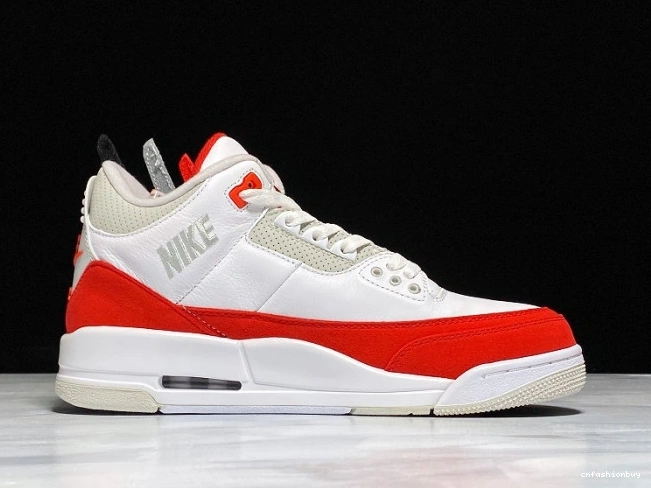 Air CJ0939-100 Red Retro Tinker Jordan 3 University White 0713